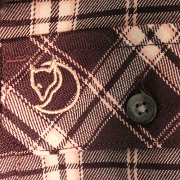 NEW Fjallraven Singi Fjallglim Blouse Women XL Button Up Shirt Plaid Long Sleeve - Picture 7 of 16